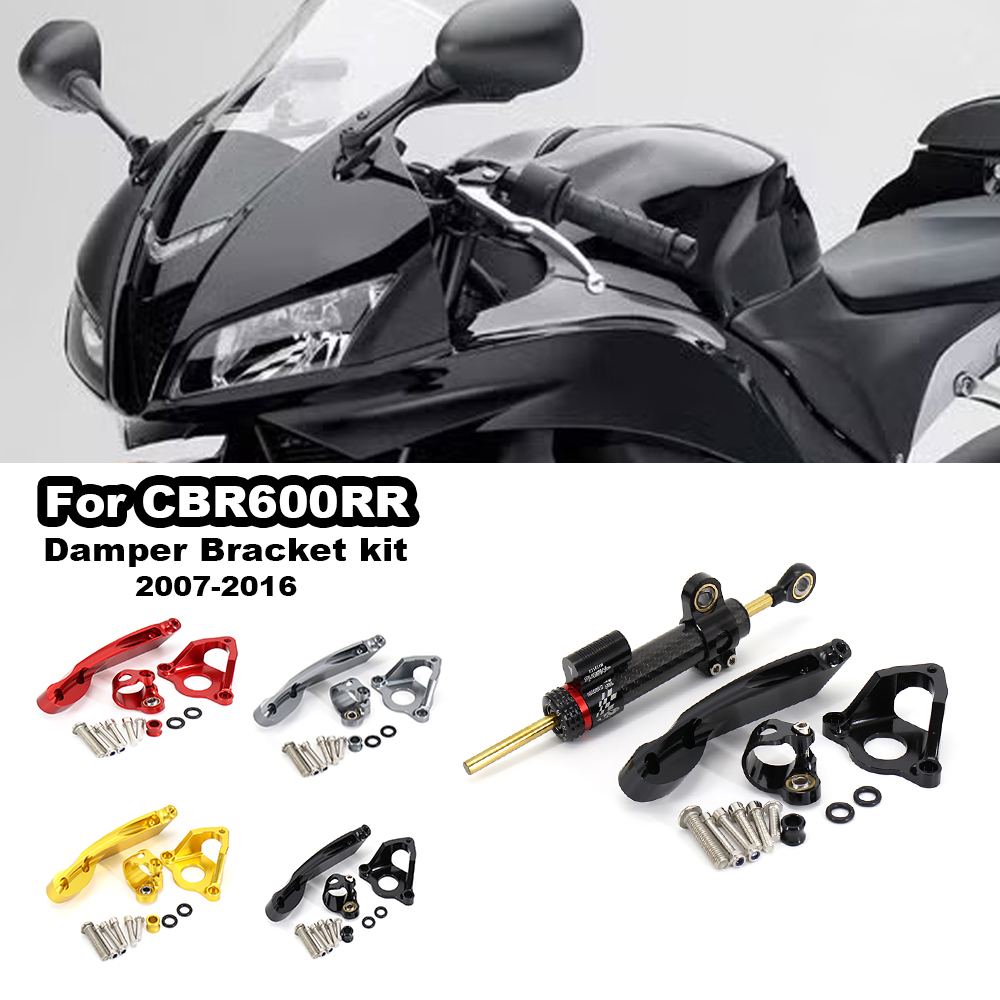 Steering Damper Stabilizer Kit Cnc - For Honda CBR600RR CBR 600 RR