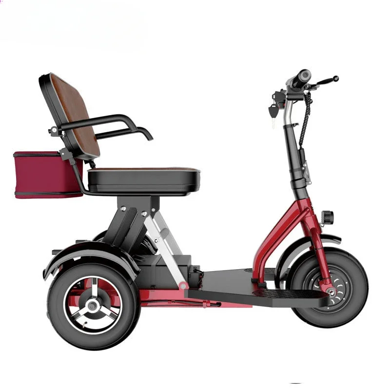 Folding Electric Scooter - Elderly Leisure Electric Tricycle Scooter Folding
