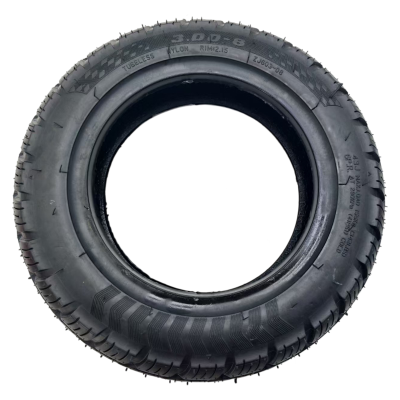 Scooter Tire - NEW 300-8 Blade Grain Tubeless Vacuum