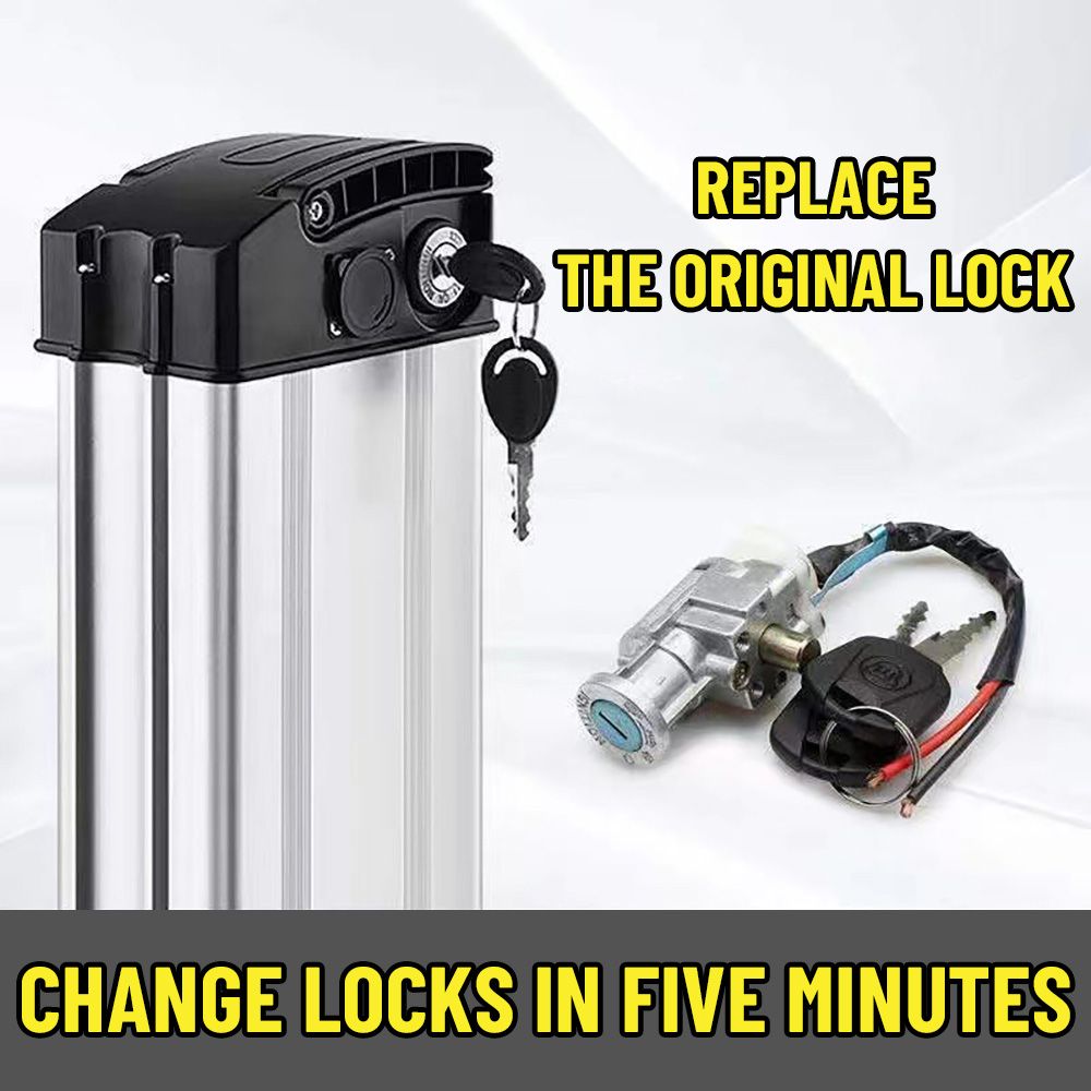 Electric Scooter Charger - E-Bike Battery Lock With 2 Keys