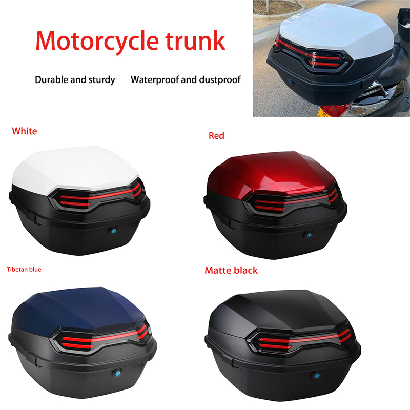 Scooter Helmet Set - Motorcycle Tail Box Scooter Boots Trunk