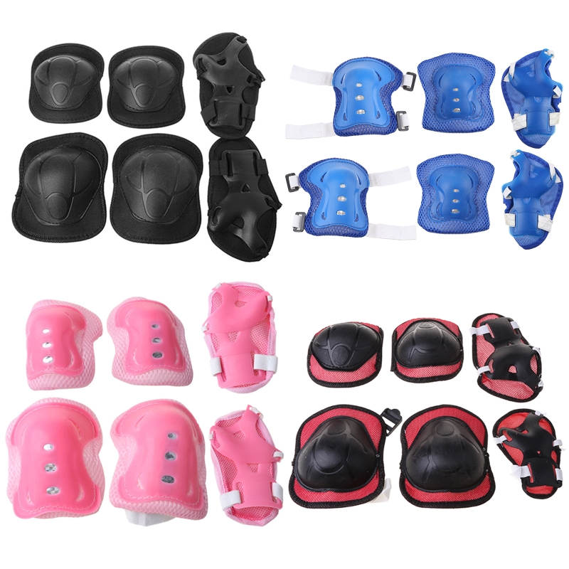 Scooter Helmet Set - 6Pcs Kids Protective Gear Set Knee