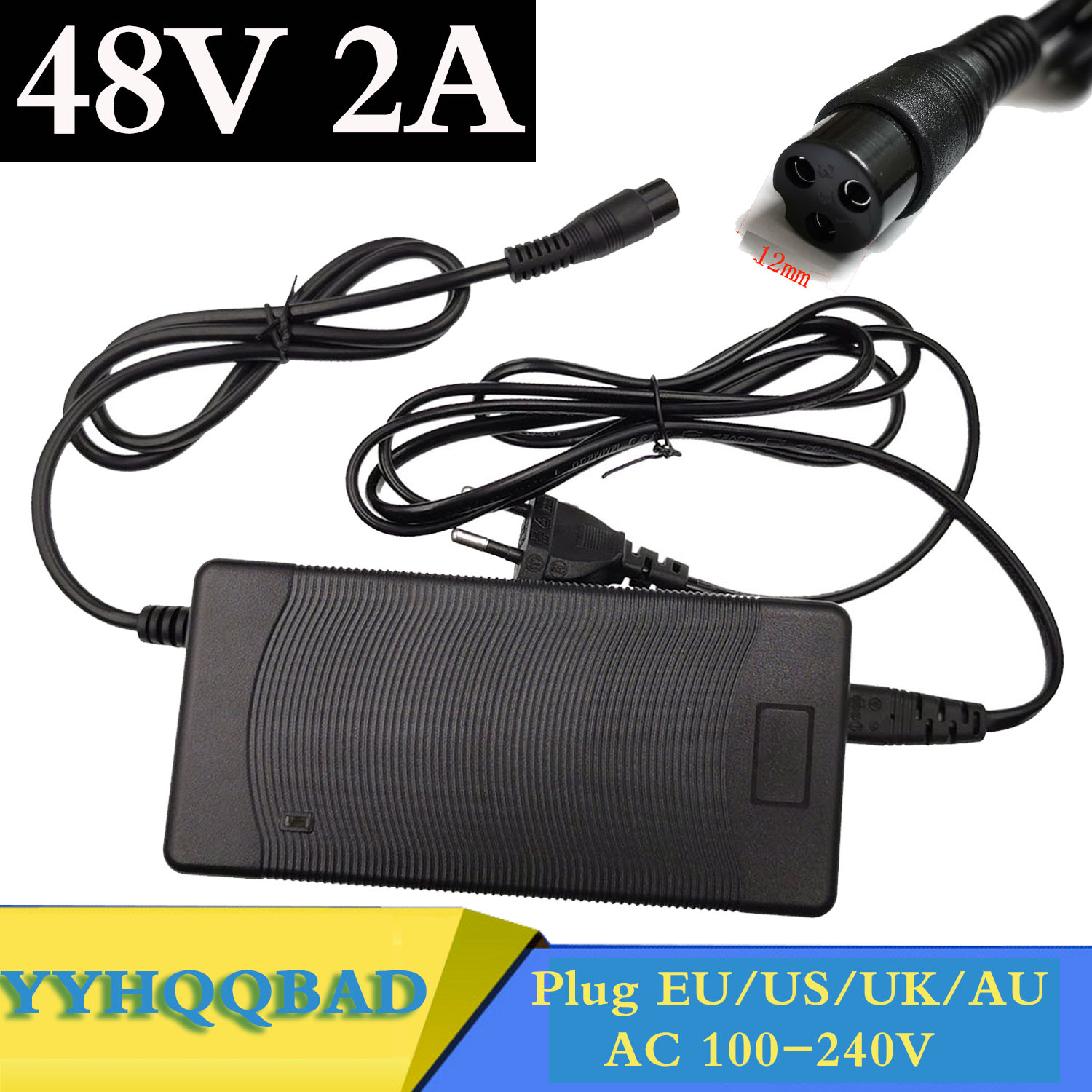Electric Scooter Charger - 48V 2A Lead acid Battery Charger