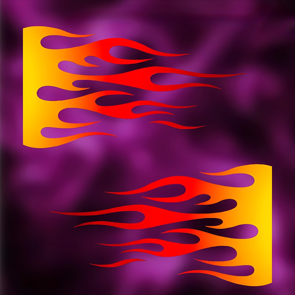 Flame Motorcycle Stickers Wate - Scooter Helmet Set 评论和价格