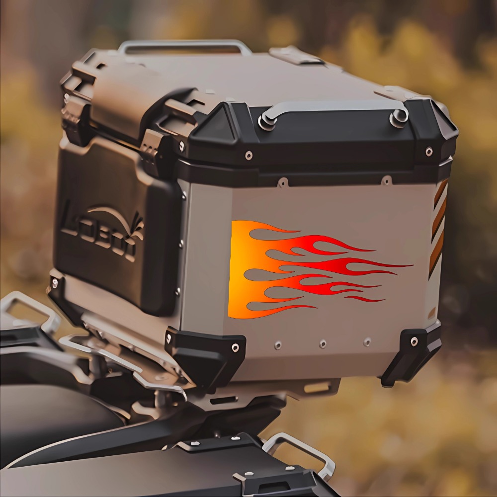 Flame Motorcycle Stickers Wate - Scooter Helmet Set 评论和价格