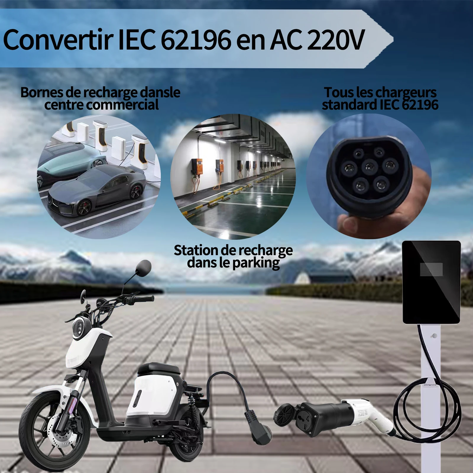 Type2 EV Charger Adapter EVSE  - Electric Scooter Charger 评论和价格