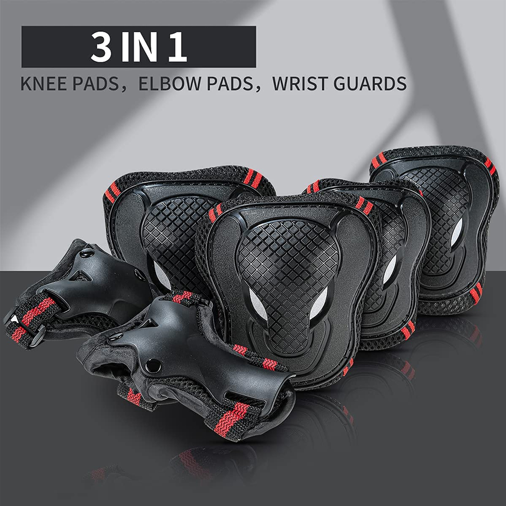 BraceTop 6Pcs/set Teens & Adul - Scooter Helmet Set 评论和价格