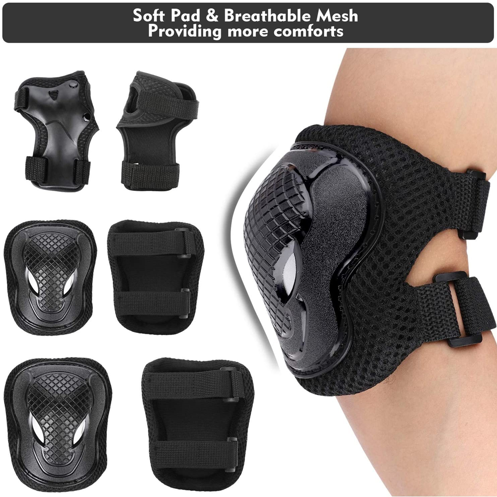 GOMOREON 6Pcs/Set Kids Safety  - Scooter Helmet Set 评论和价格
