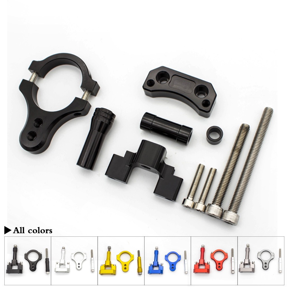 CNC Aluminum Motorcycle Steeri - Steering Damper Stabilizer Kit Cnc 评论和价格