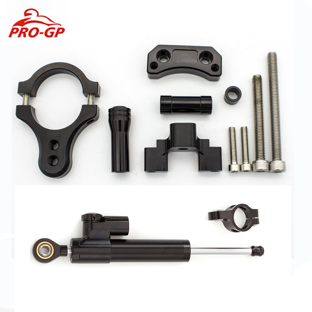 CNC Aluminum Motorcycle Steeri - Steering Damper Stabilizer Kit Cnc 评论和价格