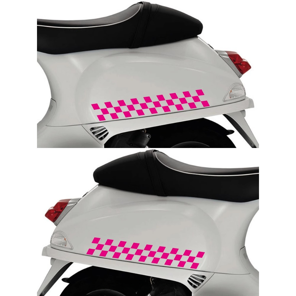2pcs Checkered Flag Motorcycle - Scooter Helmet Set 评论和价格