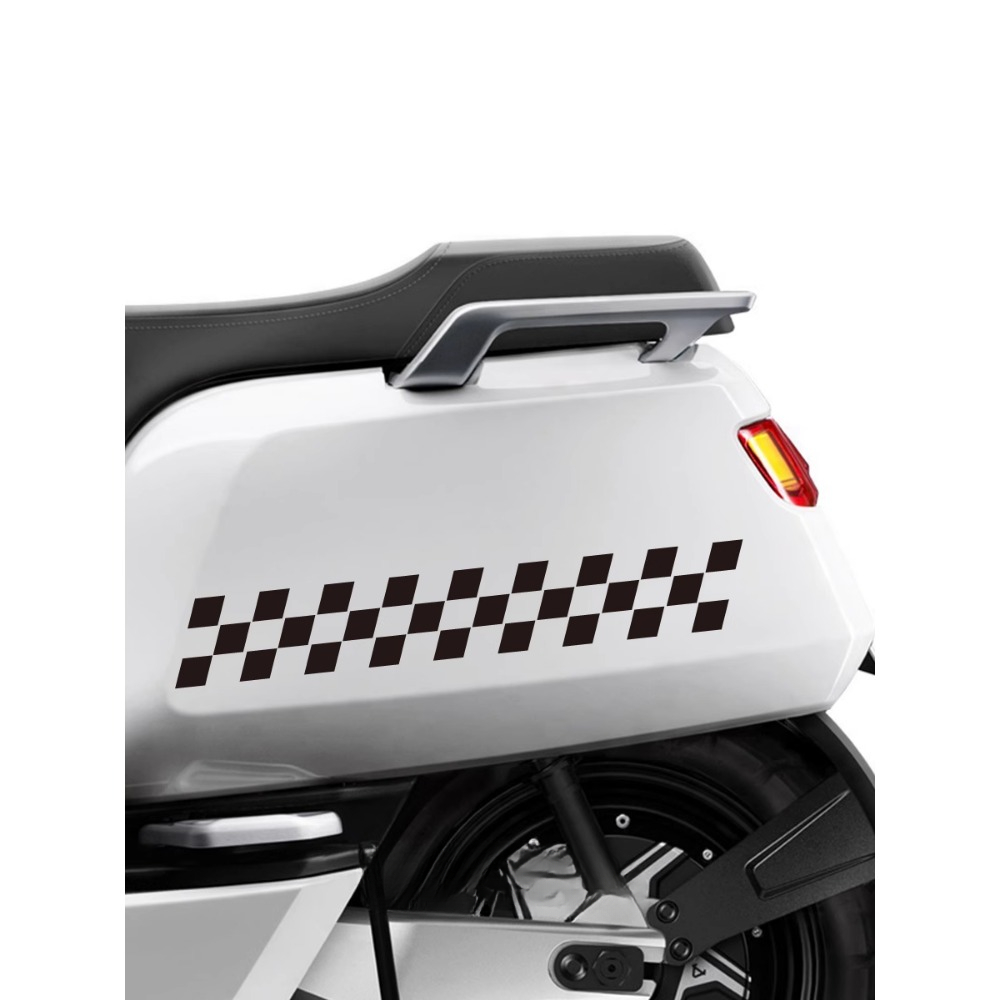 2pcs Checkered Flag Motorcycle - Scooter Helmet Set 评论和价格