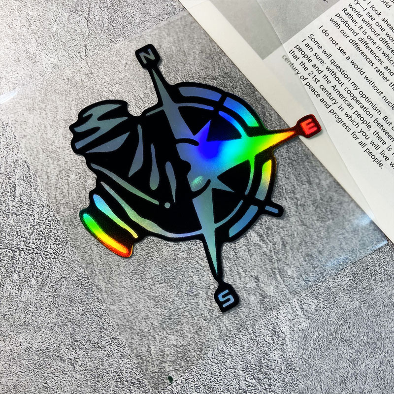 1PC Compass Pattern Vinyl Stic - Scooter Helmet Set 评论和价格