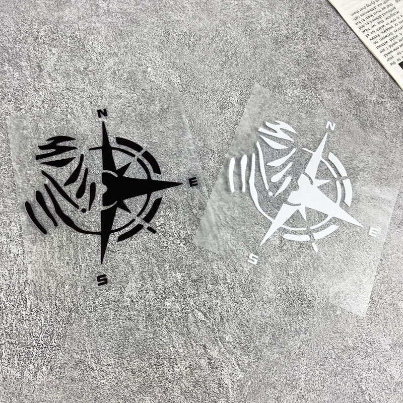 1PC Compass Pattern Vinyl Stic - Scooter Helmet Set 评论和价格